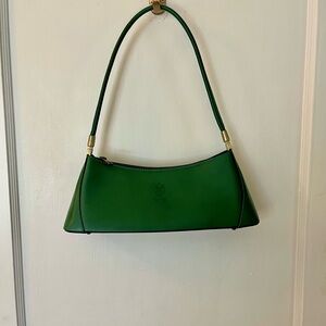 EUC | Vera Pelle Italian Green Leather Y2K Bag!!